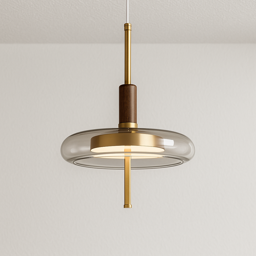 Luminária Pendente Moderna Minimalista LED Vidro Finx