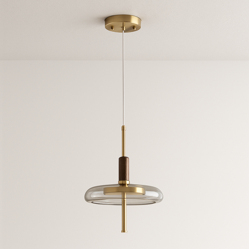 Luminária Pendente Moderna Minimalista LED Vidro Finx