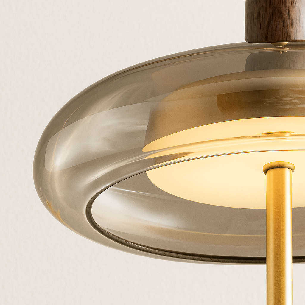 Luminária Pendente Moderna Minimalista LED Vidro Finx
