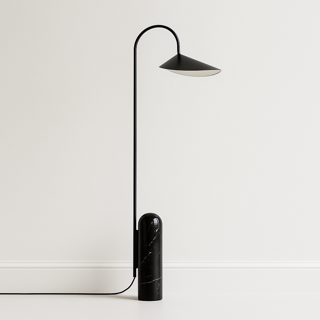 Luminária de Piso Coluna Moderna Minimalista Articulada Petal