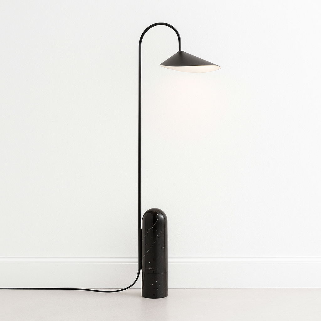 Luminária de Piso Coluna Moderna Minimalista Articulada Petal