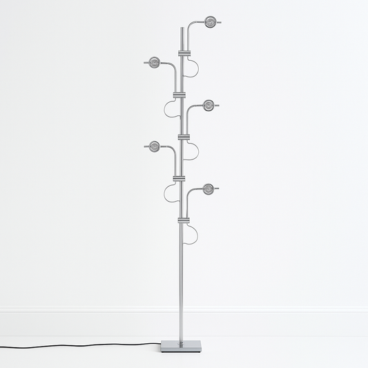 Luminária de Piso Coluna Moderna Minimalista Articulada Tansy