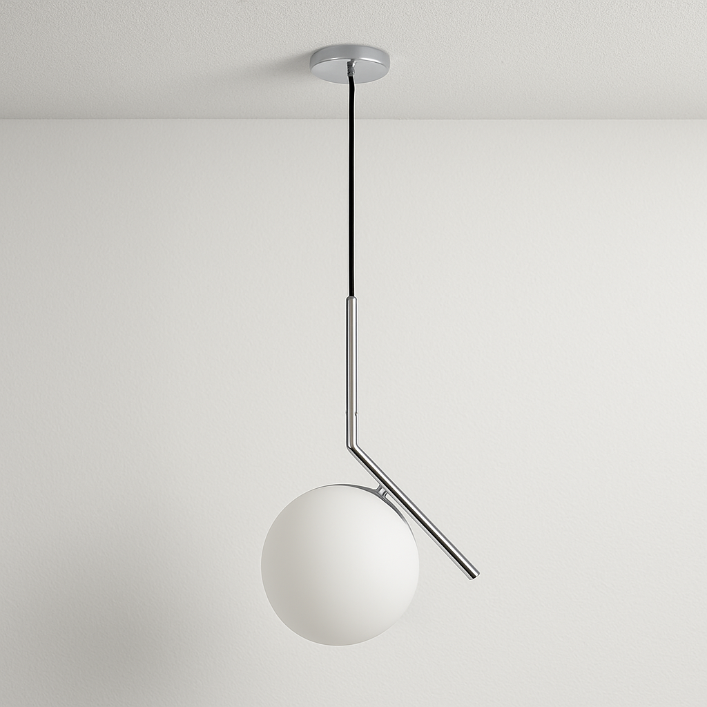 Luminária Pendente Moderno Minimalista Globo de Vidro Venli