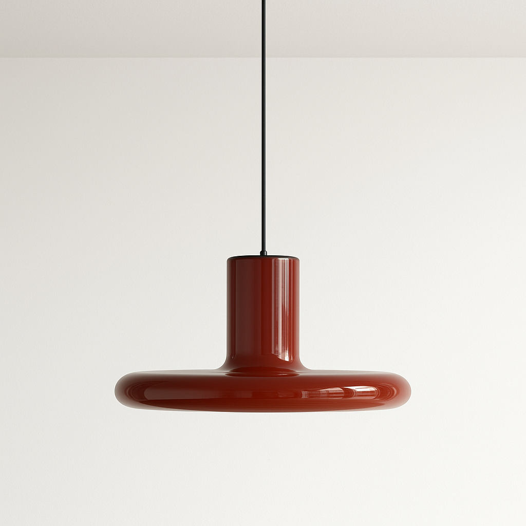 Luminária Pendente Minimalista Vidro Metal Sarge