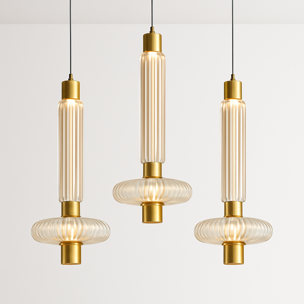 Luminária Pendente Moderna Minimalista LED Vidro Mira