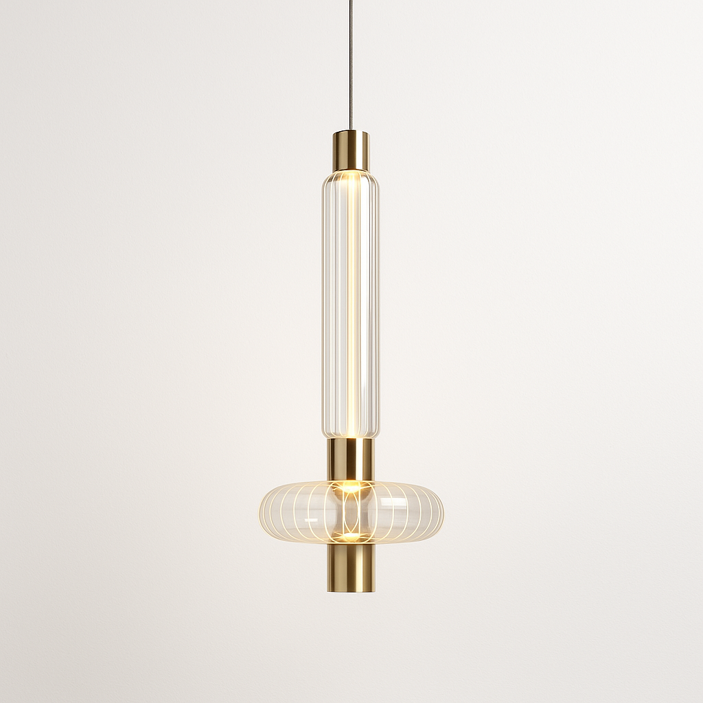 Luminária Pendente Moderna Minimalista LED Vidro Mira