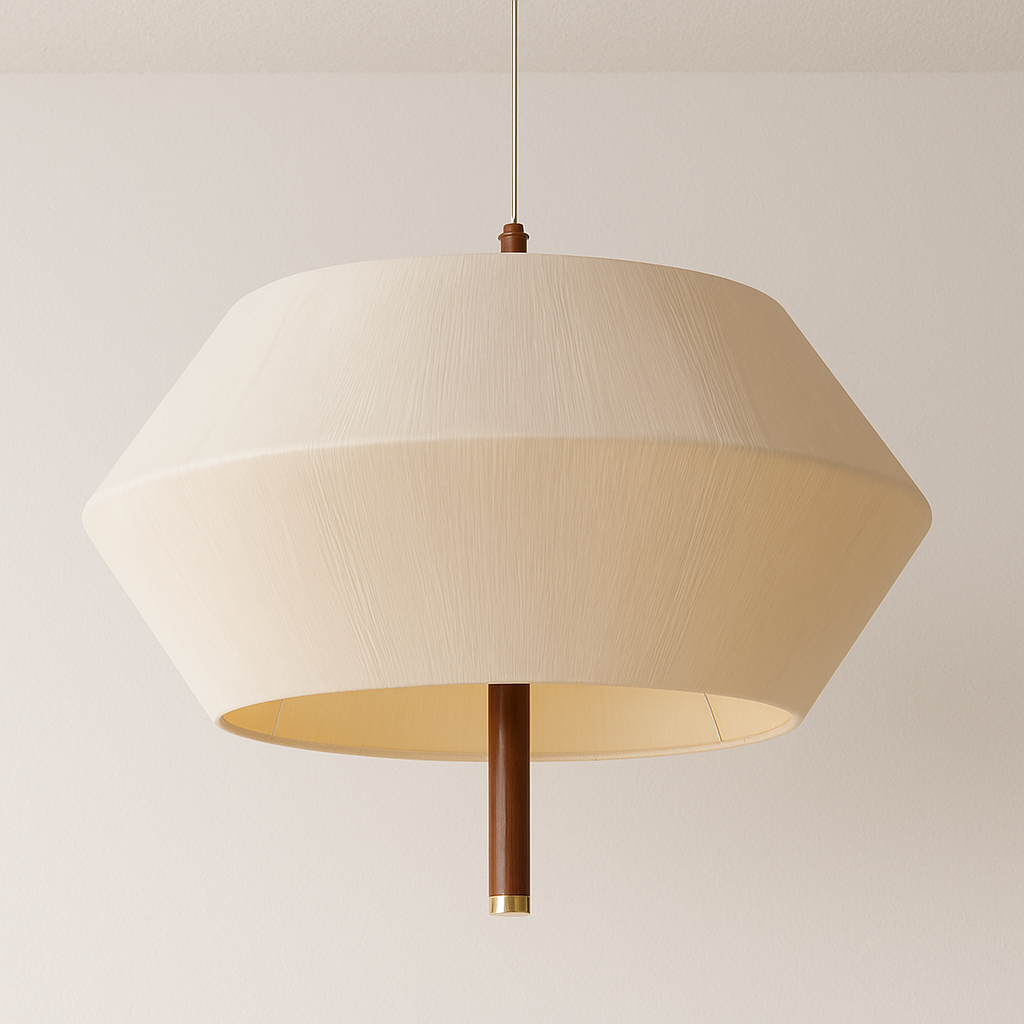 Luminária Pendente Moderna Minimalista Tecido Toliaza