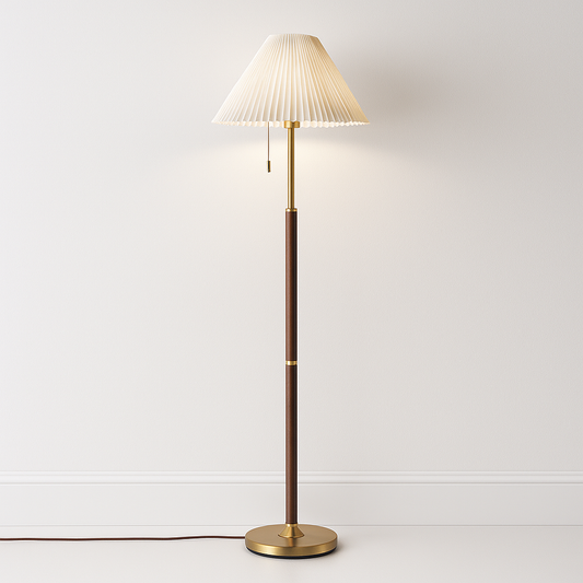 Luminária de Piso Moderna Minimalista Tecido Balgari