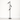 Luminária de Piso Moderna Minimalista Articulada LED Metal Luminor