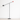 Luminária de Piso Moderna Minimalista Articulada LED Metal Siatto