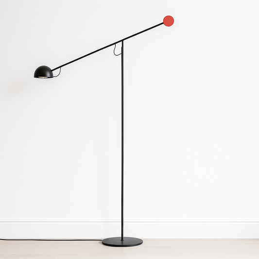 Luminária de Piso Moderna Minimalista Articulada LED Metal Siatto