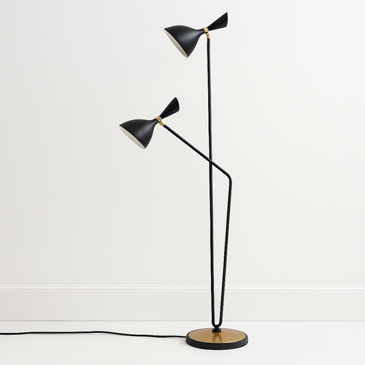 Luminária de Piso Moderna Minimalista Metal Casvaro