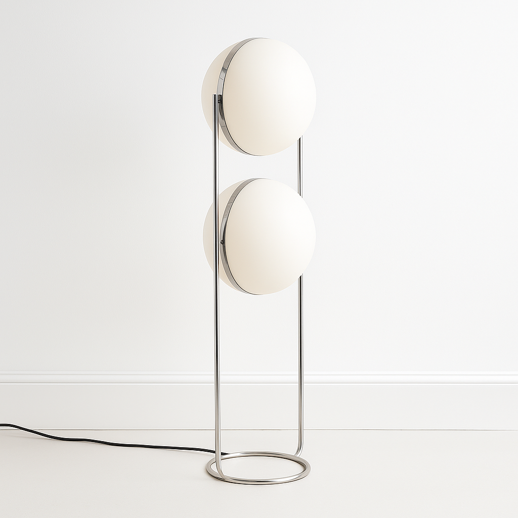 Luminária de Piso Moderna Minimalista LED Metal Acrílico Hofire