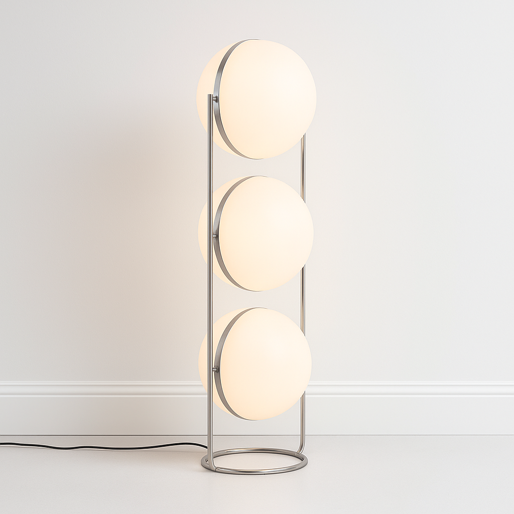 Luminária de Piso Moderna Minimalista LED Metal Acrílico Hofire