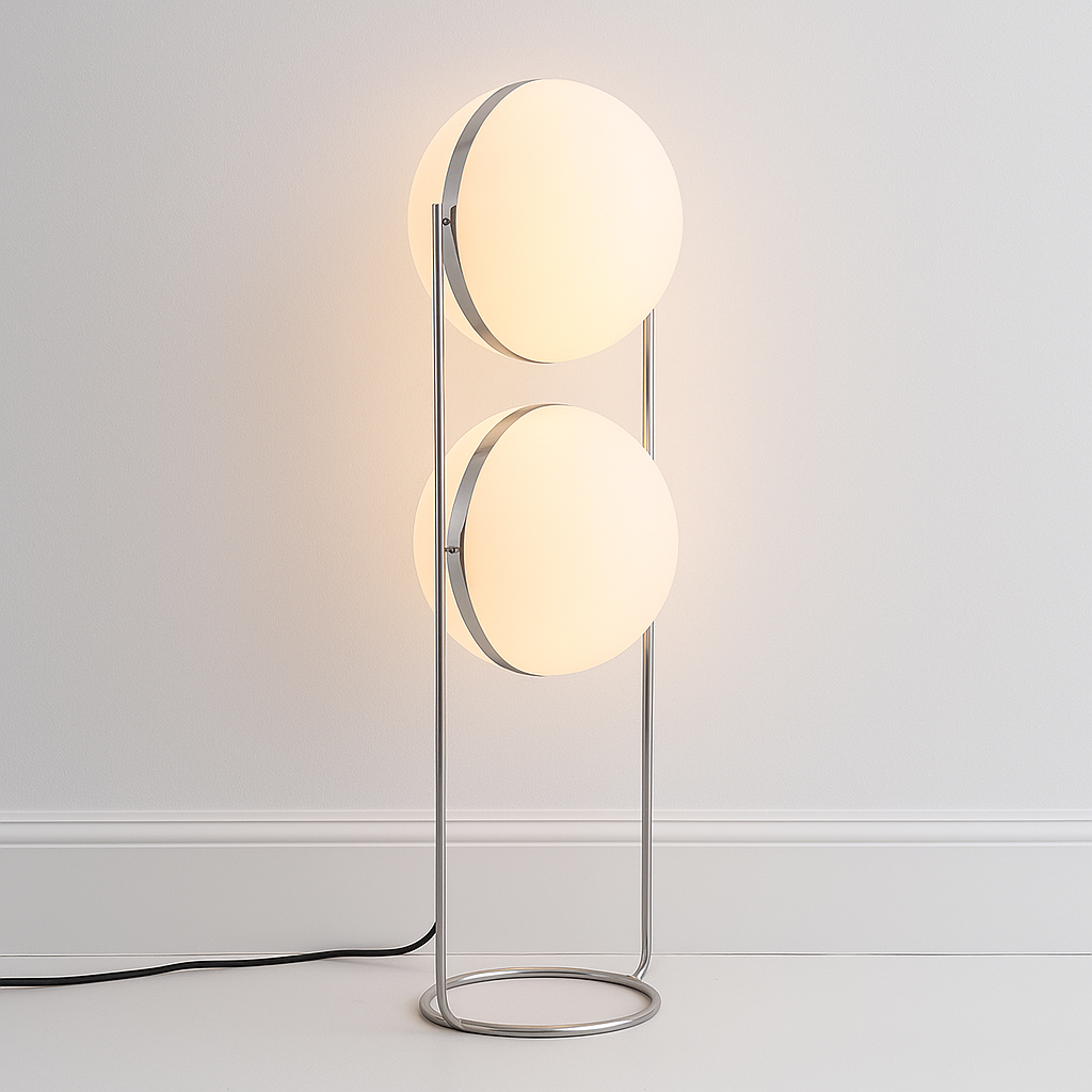Luminária de Piso Moderna Minimalista LED Metal Acrílico Hofire