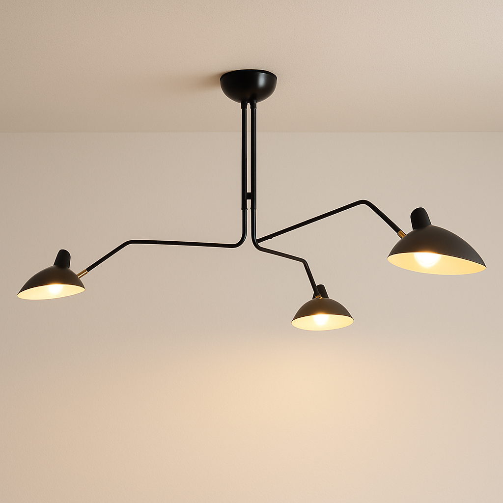 Luminária Plafon Moderna Minimalista Industrial Articulada Nerth Mouille