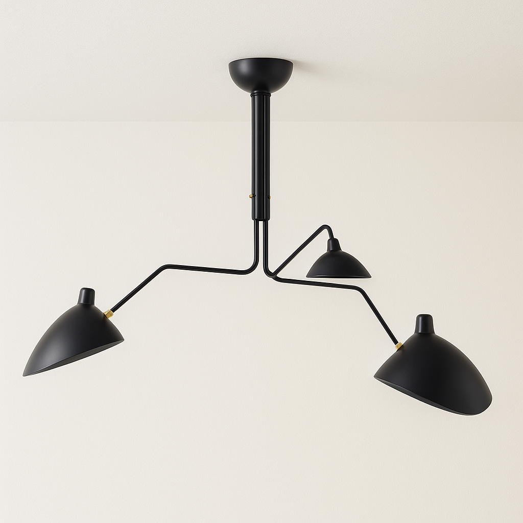 Luminária Plafon Moderna Minimalista Industrial Articulada Nerth Mouille