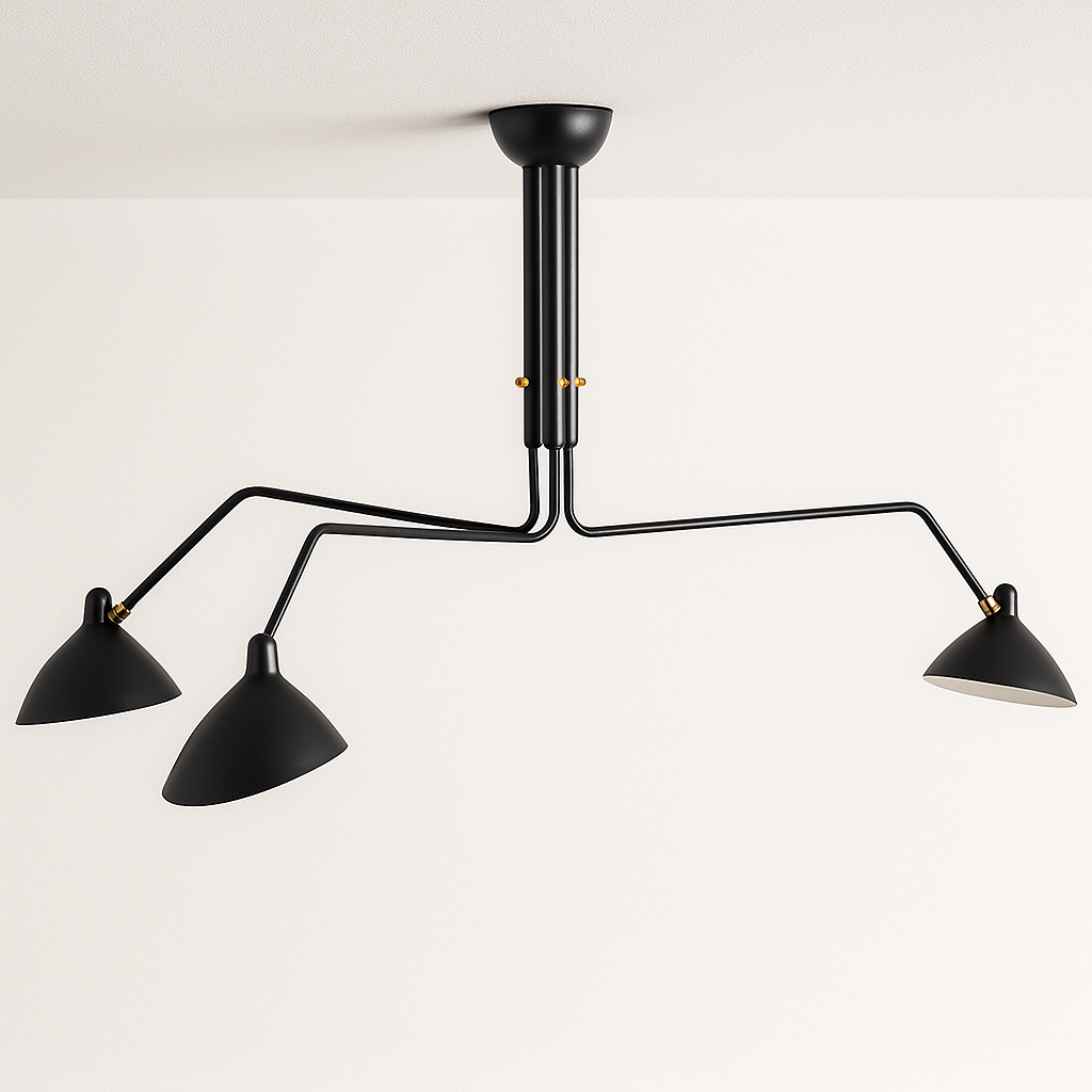 Luminária Plafon Moderna Minimalista Industrial Articulada Nerth Mouille