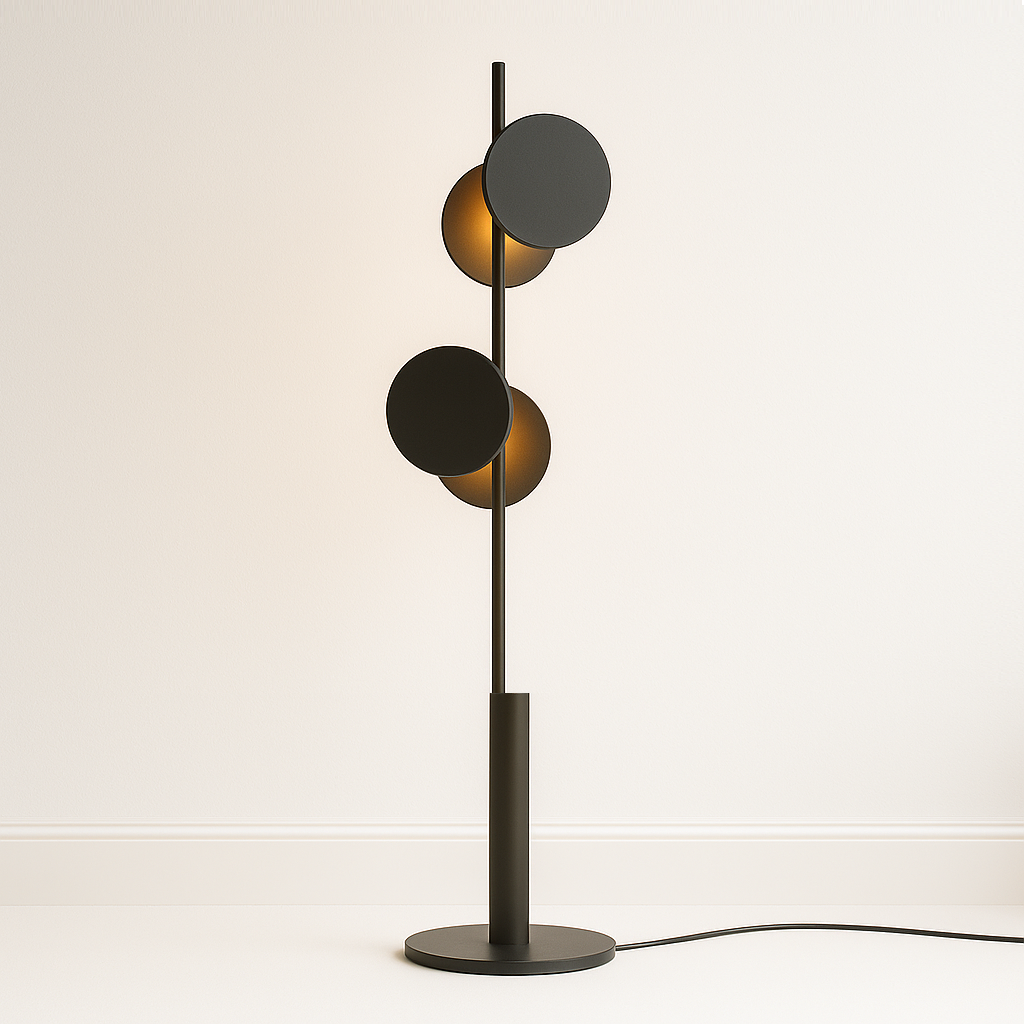 Luminária de Piso Coluna Moderna Minimalista Circle Shapes