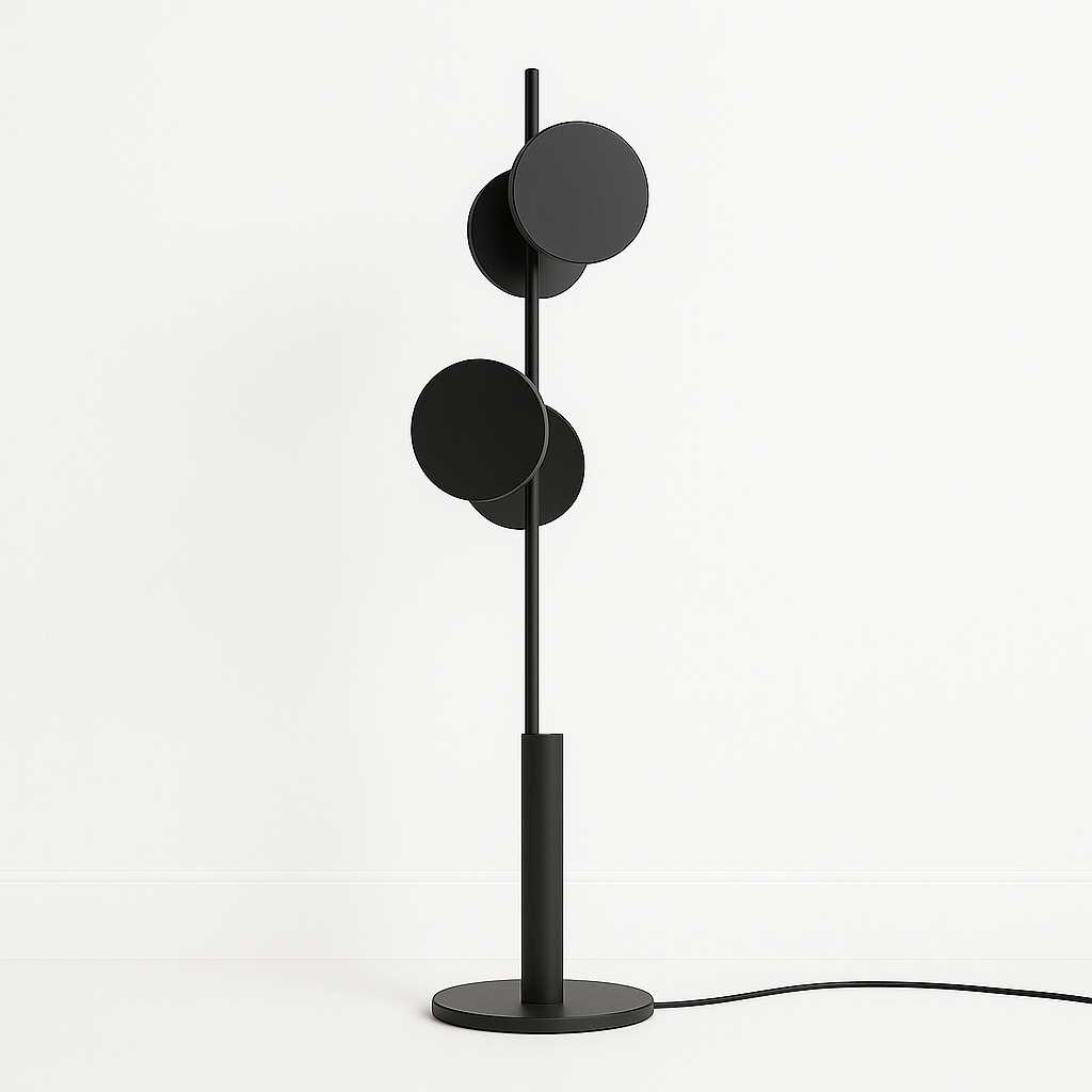 Luminária de Piso Coluna Moderna Minimalista Circle Shapes