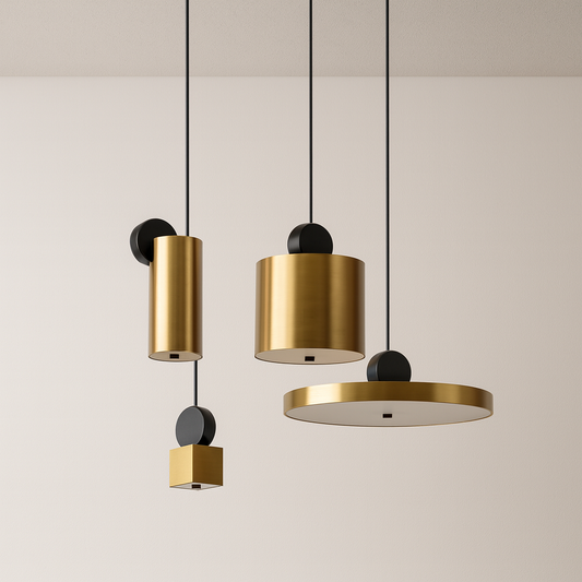 Luminária Pendente Moderno Minimalista Metal Tiles