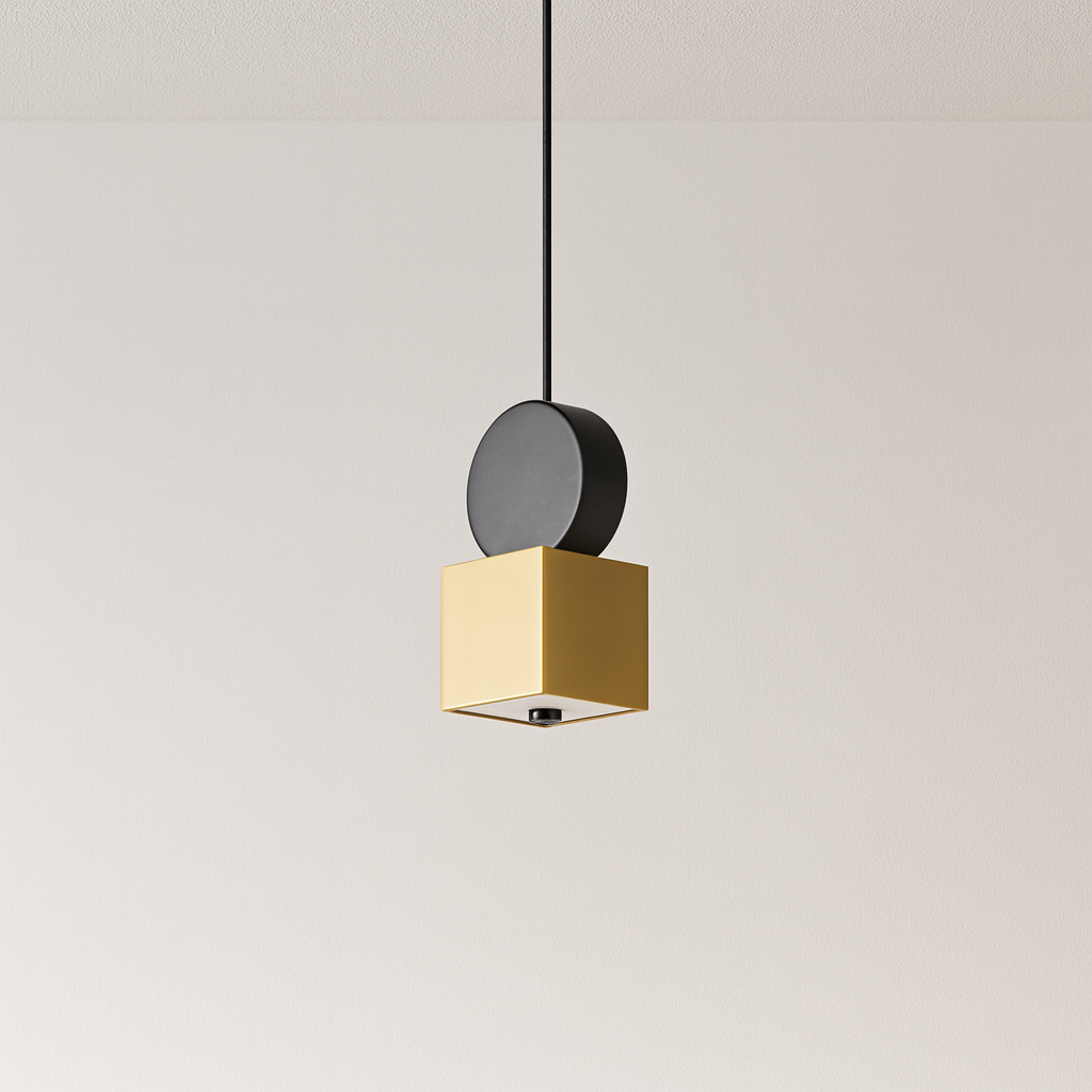 Luminária Pendente Moderno Minimalista Metal Tiles