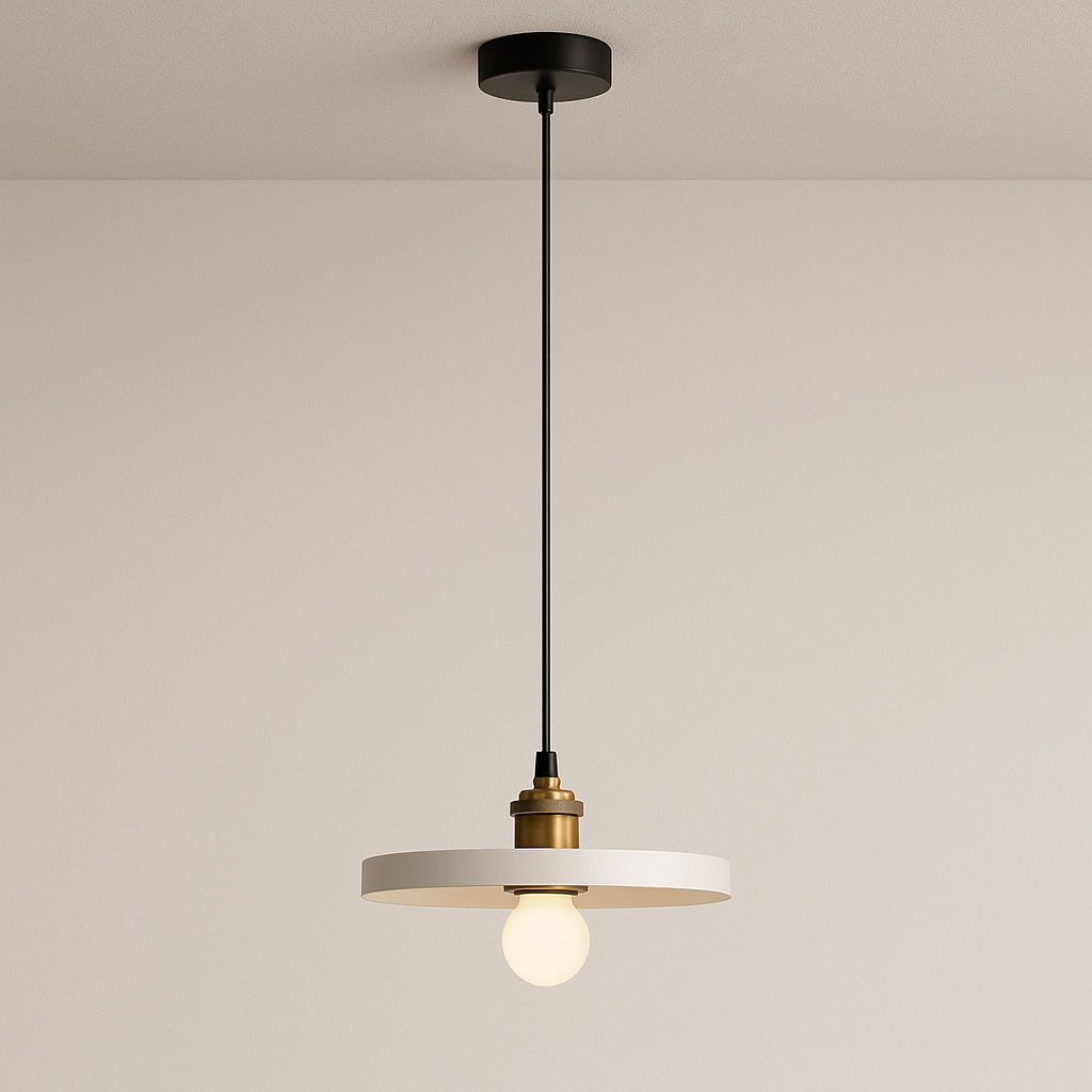 Luminária Pendente Moderna Minimalista Industrial Metal Flash