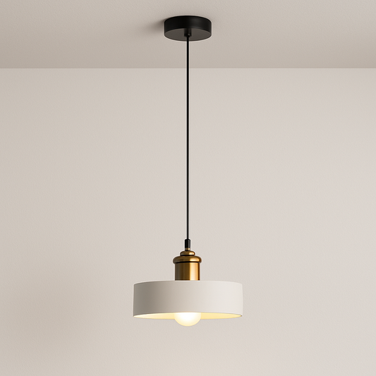 Luminária Pendente Moderna Minimalista Industrial Metal Flash