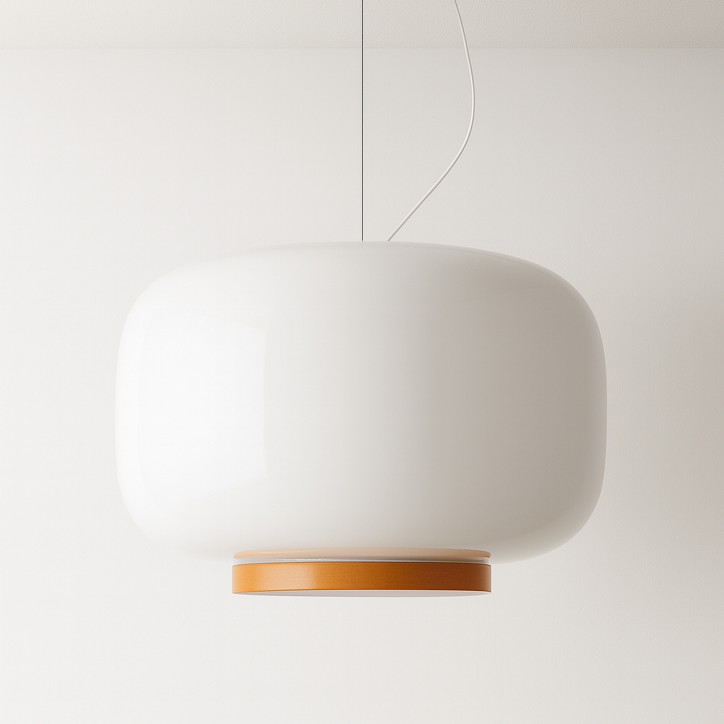 Luminária Pendente Moderna Minimalista Metal Vidro LED Glow