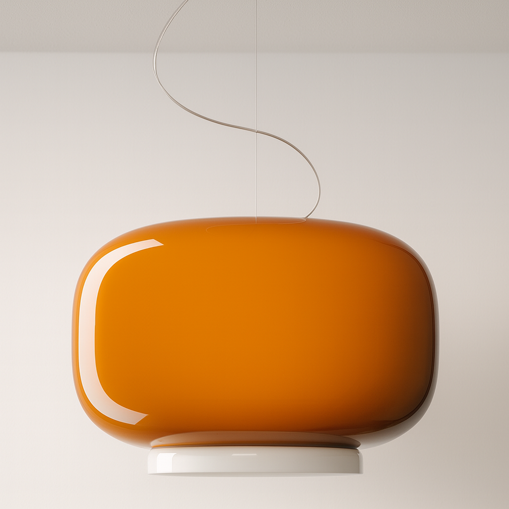 Luminária Pendente Moderna Minimalista Metal Vidro LED Glow