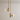 Luminária Pendente Moderno Minimalista Metal Dourado LED Turnstile