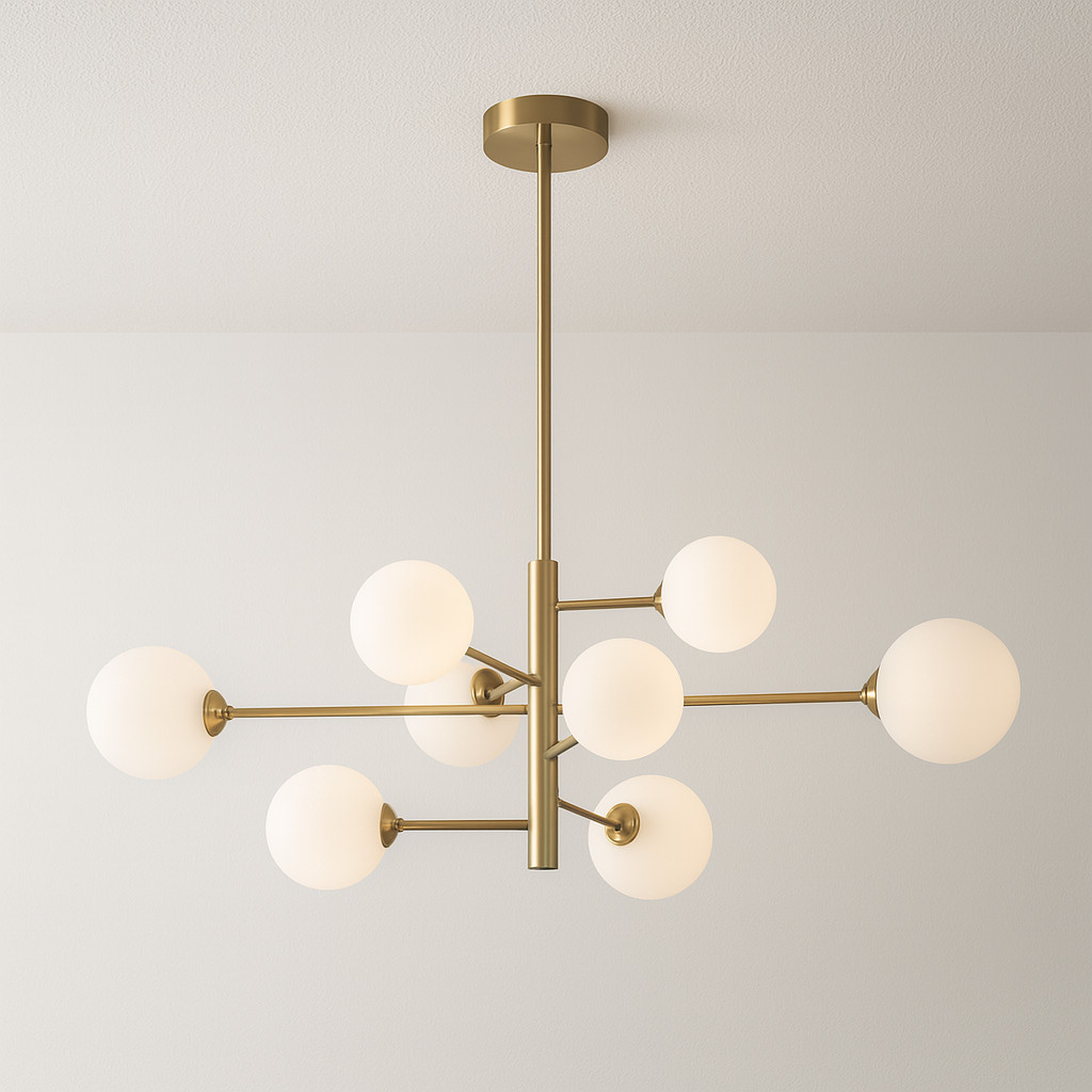 Luminária Pendente Moderna Minimalista Metal Vidro Lumi Ball