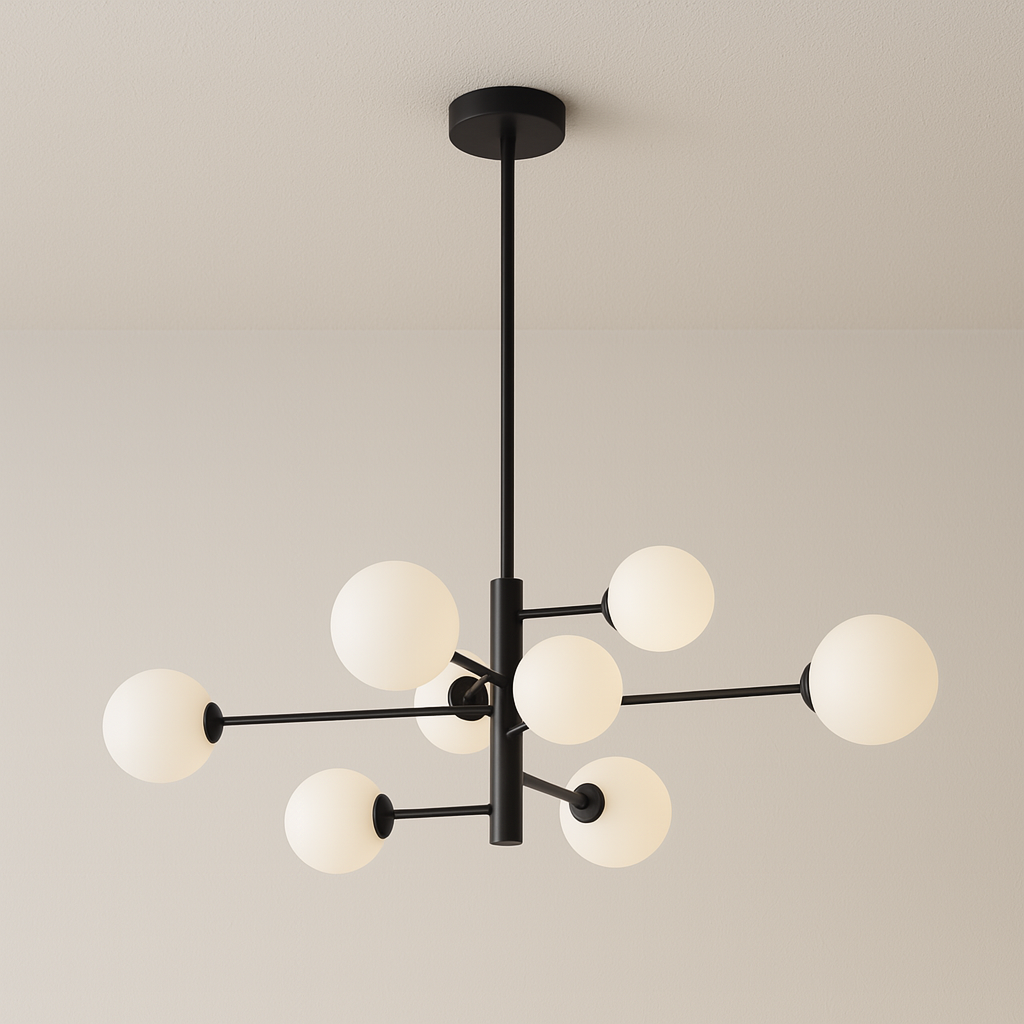 Luminária Pendente Moderna Minimalista Metal Vidro Lumi Ball