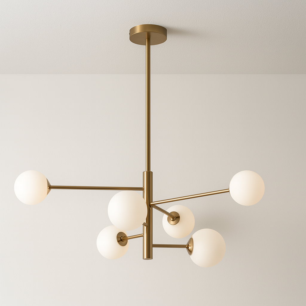 Luminária Pendente Moderna Minimalista Metal Vidro Lumi Ball