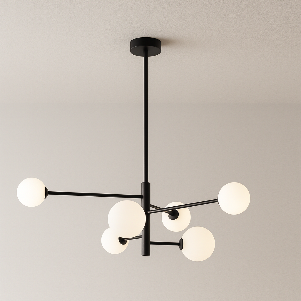 Luminária Pendente Moderna Minimalista Metal Vidro Lumi Ball