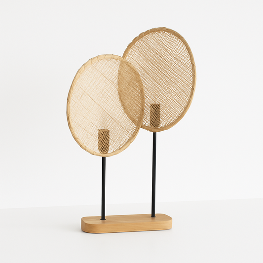 Luminária de Mesa Abajur Moderna Minimalista Vime Kinoá