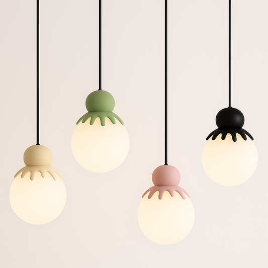 Luminária Pendente Moderna Minimalista Resina Flampe