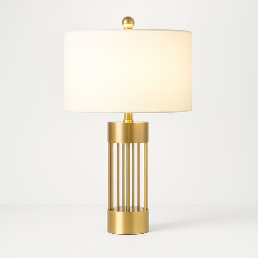 Luminária de Mesa Abajur Moderna Minimalista Tecido Finlle