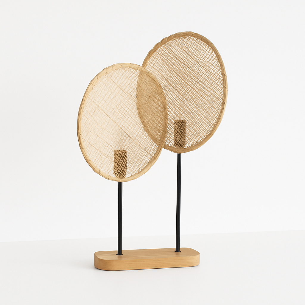 Luminária de Mesa Abajur Moderna Minimalista Vime Kinoá