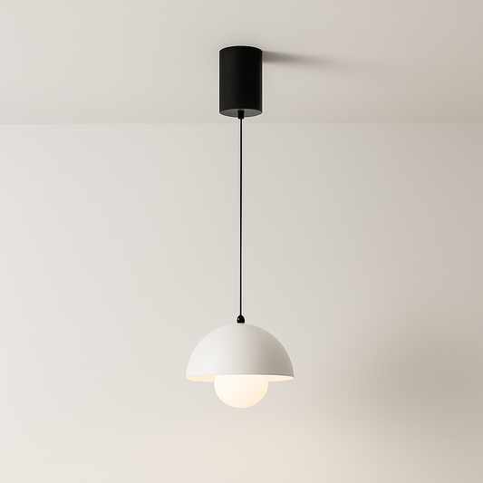 Luminária Pendente Moderna Minimalista LED Metal Acrílico Falira