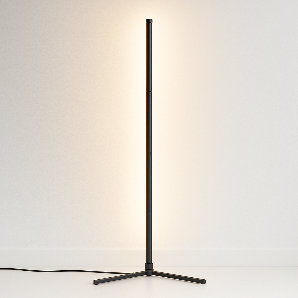 Luminária de Piso Coluna Minimalista Luz Indireta Clean