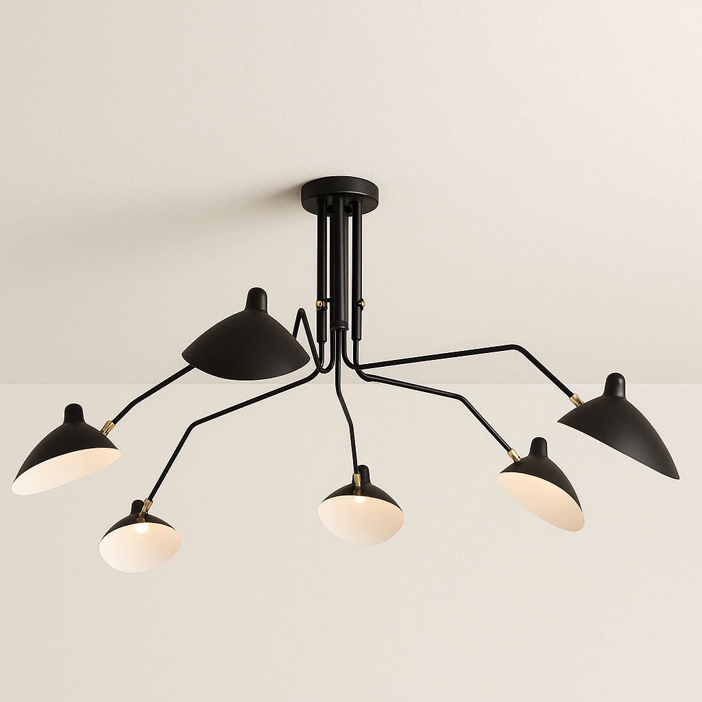 Luminária Plafon Moderna Minimalista Industrial Articulada Nerth Mouille