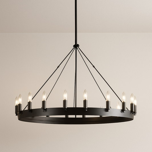 Luminária Pendente Moderna Minimalista LED Metal Black Fazzano