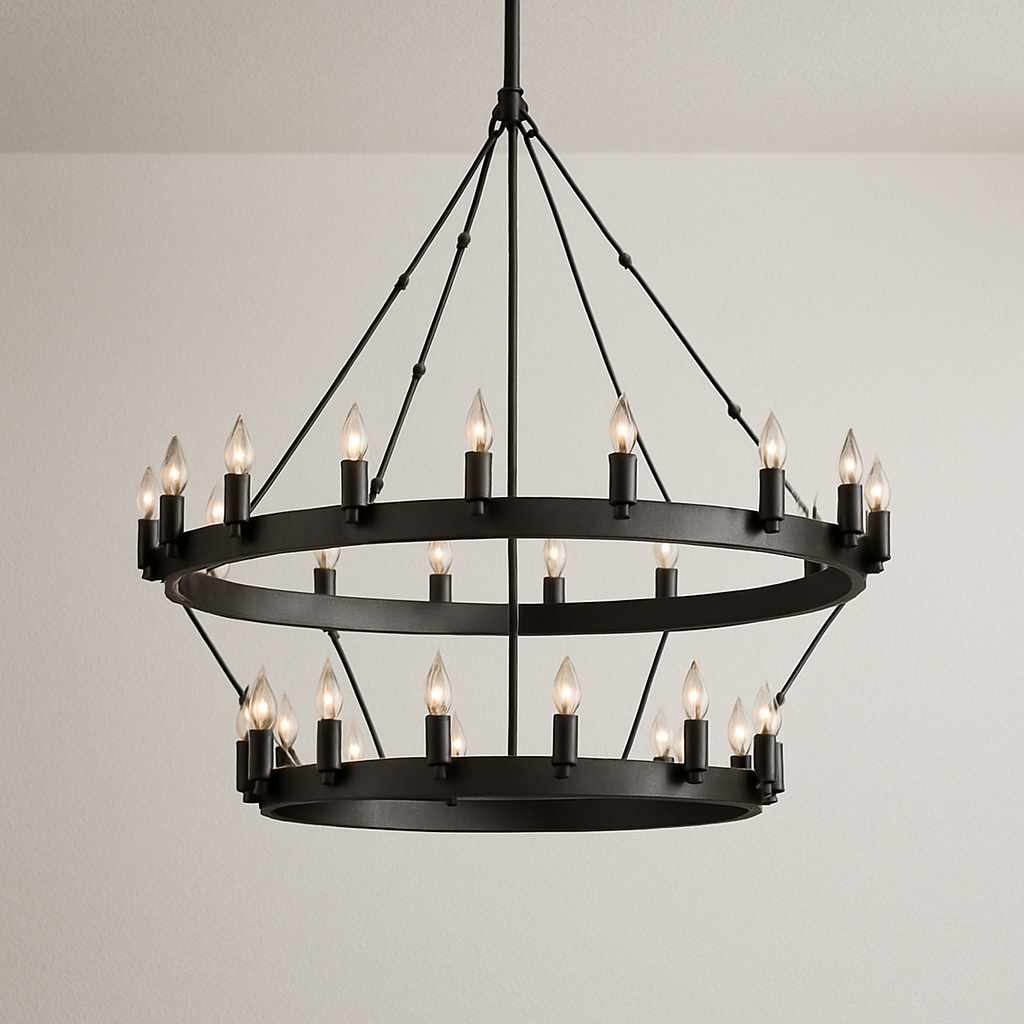 Luminária Pendente Moderna Minimalista LED Metal Black Fazzano
