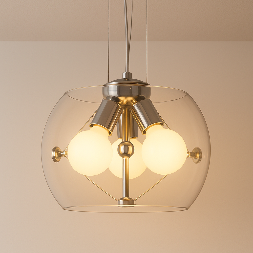 Luminária Pendente Moderna Minimalista Vidro Mex