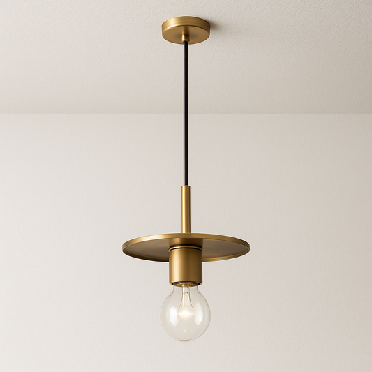 Luminária Pendente Moderna Minimalista Metal Vidro Zenit