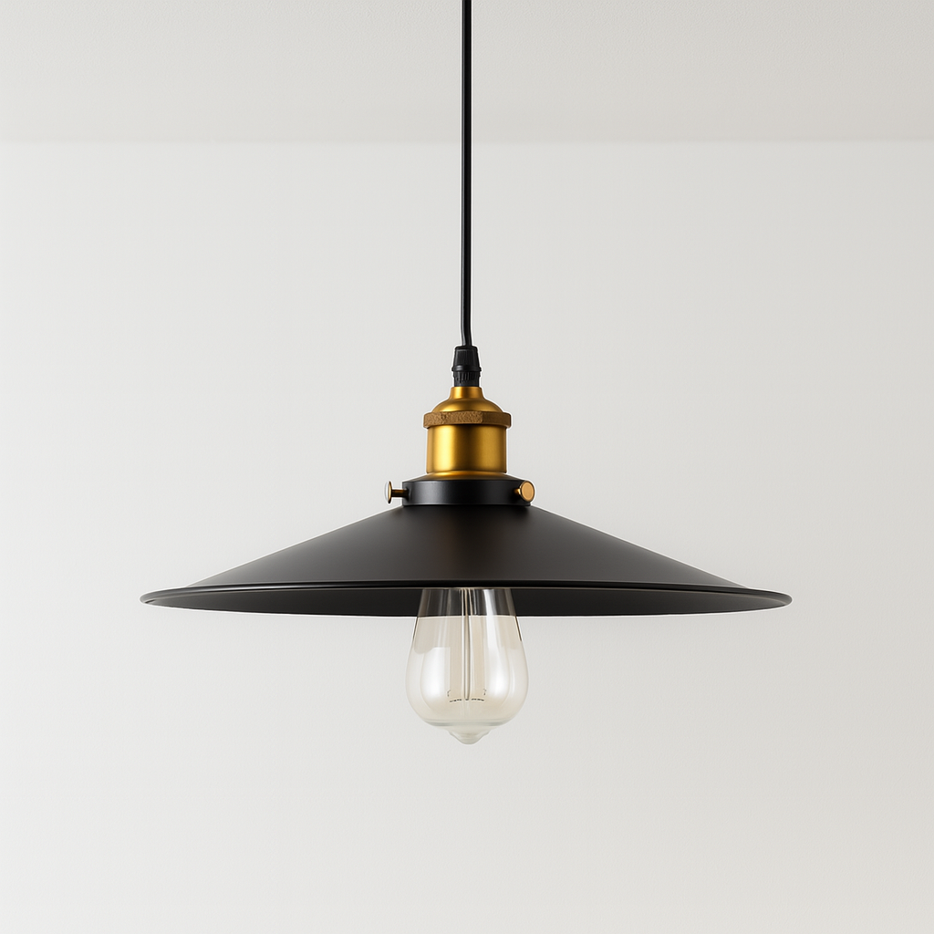 Luminária Pendente Industrial Vintage Retrô Chapeau