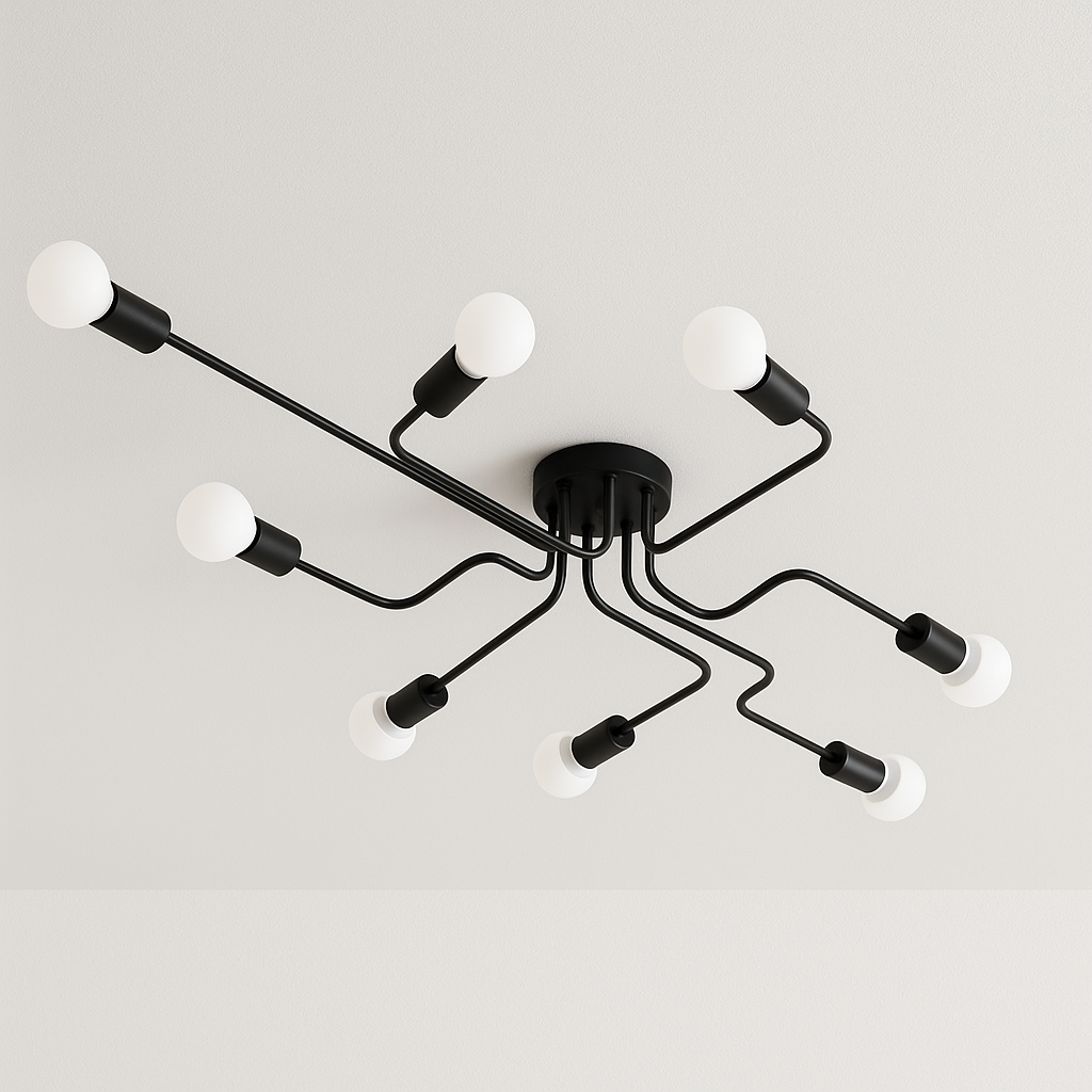 Luminária Plafon Moderno Minimalista Sputnik Cannoy