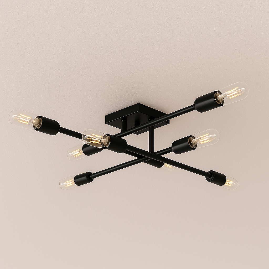 Luminária Plafon Moderna Minimalista Metal Raddi