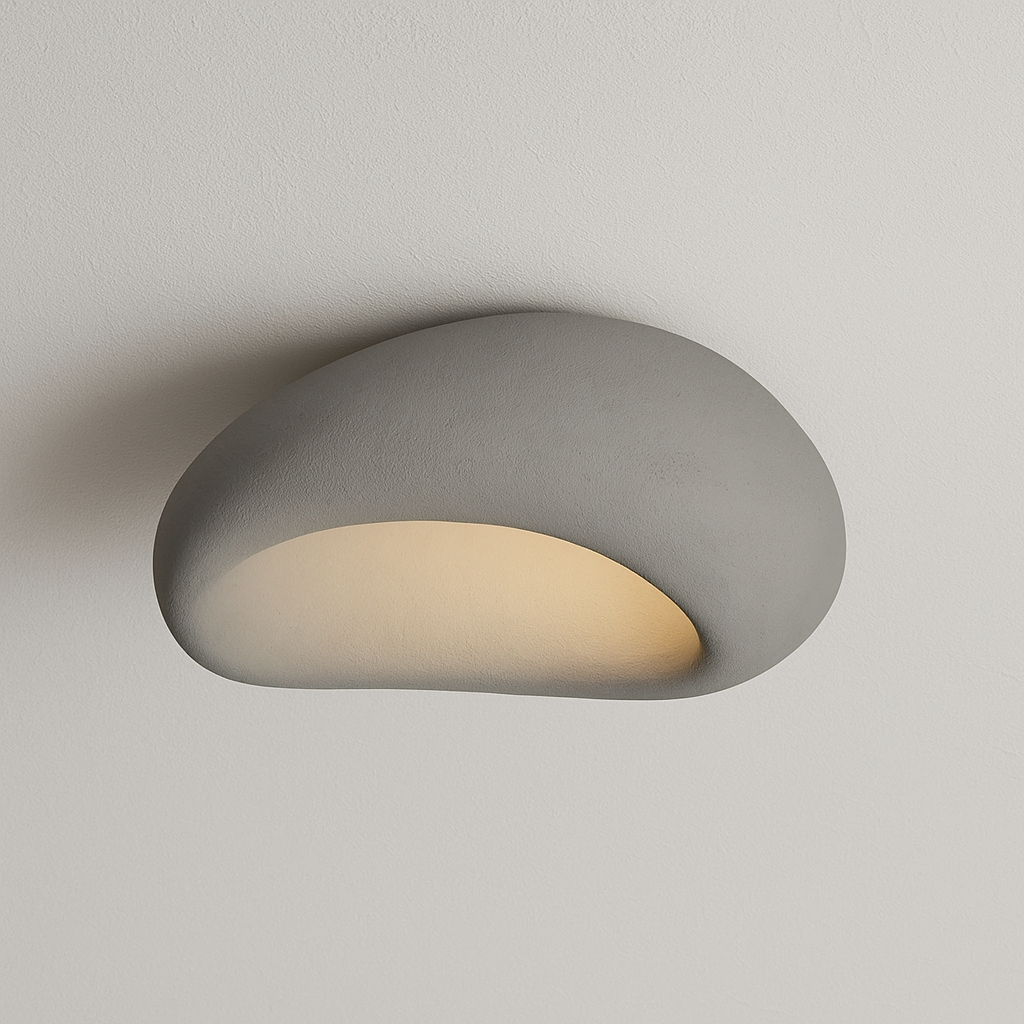 Luminária Plafon Moderna Minimalista Concreto Zerion